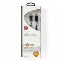 Nedis CCBW64020AT20 USB-kaabel USB4 Gen 2x2 2 m USB C Must, Hõbe