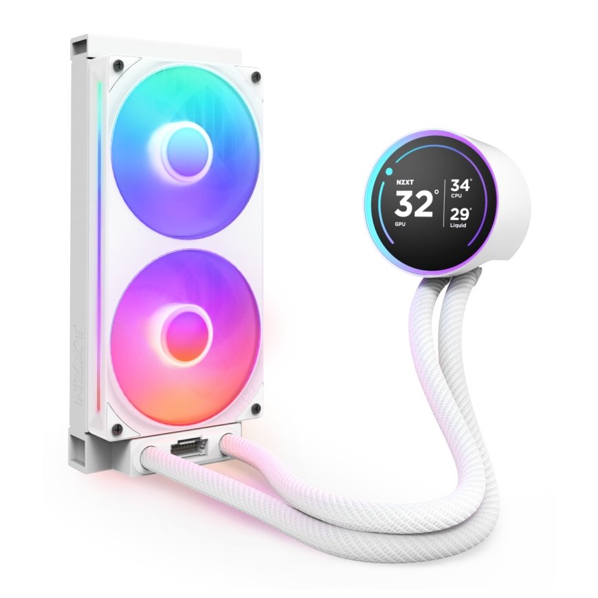 NZXT Kraken Elite 240 RGB Processor All-in-one liquid cooler 12 cm White 1 pc(s) – 2