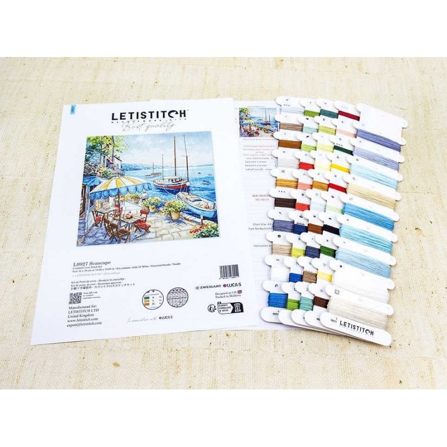 Letistitch Cross Stitch Kit "Seascape" 26x26 cm SLETIL9927 – 2