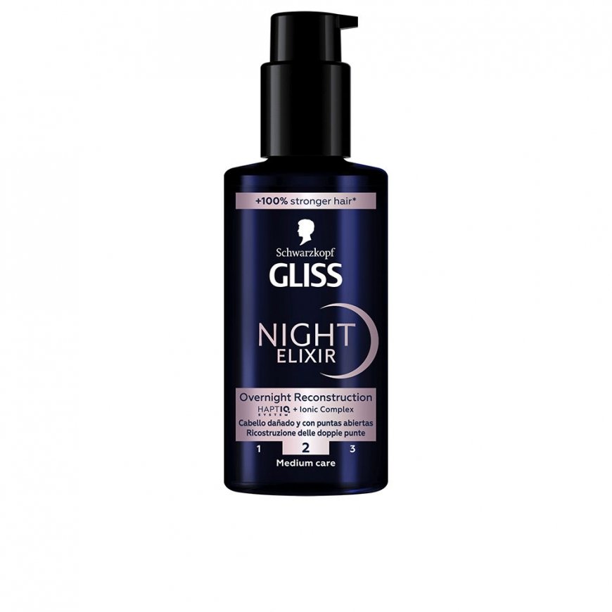 Schwarzkopf Gliss Night Elixir Serum Puntas Abiertas, 100 ml – 2