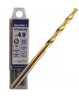 SPECIALIST+ metalo grąžtas TITAN, 4.9 mm, 10 vnt.