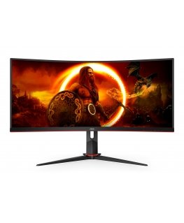 AOC G2 CU34G2XP monitori 86,4 cm (34") 3440 x 1440 pikseļi UltraWide Quad HD LED Melns