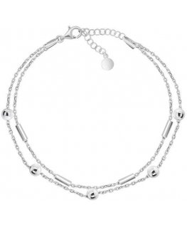 Brilio Silver Brilio Silver Stylish double silver bracelet BRC90W