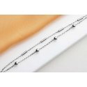 Brilio Silver Brilio Silver Stylish double silver bracelet BRC90W