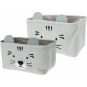 Home Styling Collection CUTIE toy containers with ears, velvet, 2 pcs. Home Styling Collection CUTIE toy containers with ears, velvet, 2 pcs.