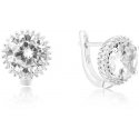 Beneto Silver shiny earrings AGU1202 Beneto Silver shiny earrings AGU1202
