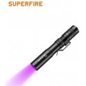 Superfire Flashlight X18-U, ultraviolet light UV 395nm, 2W, IP44, 1x AAA Superfire Flashlight X18-U, ultraviolet light UV 395nm, 2W, IP44, 1x AAA