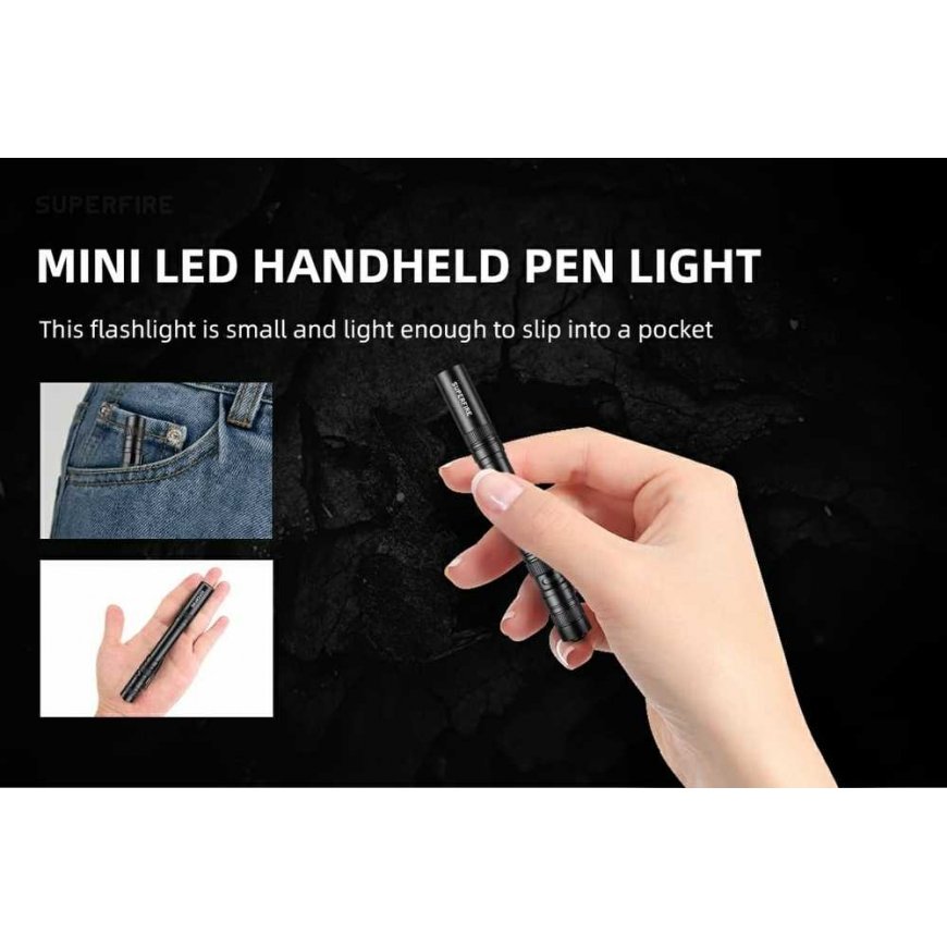 Superfire Flashlight X18-U, ultraviolet light UV 395nm, 2W, IP44, 1x AAA – 4