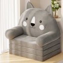 Lean Toys Reclining Chair For Children Cat 3 Levels Gray 56x50cm Lean Toys Reclining Chair For Children Cat 3 Levels Gray 56x50cm
