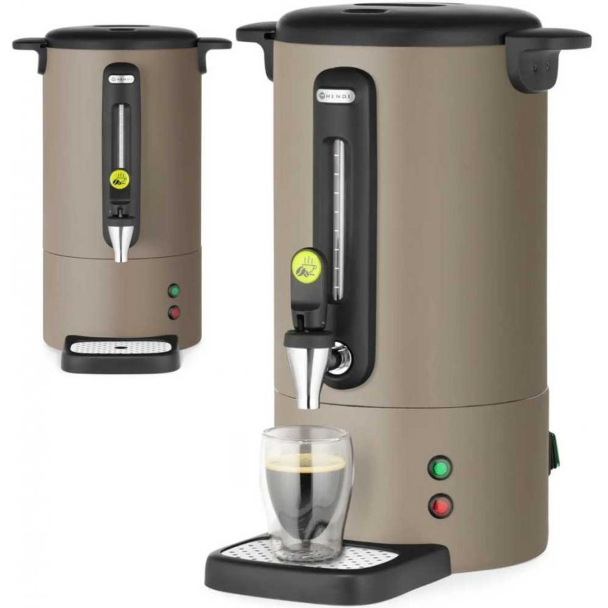 Hendi Kahvinkeitin hanalla, tippa-astialla, 7 l, 1050 W - harmaanruskea