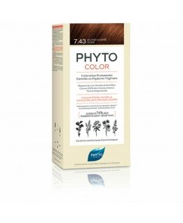 Phyto Paris Permanent Color Dye PHYTO PhytoColor 7.43-rubio dorado cobrizo Ammonia-free