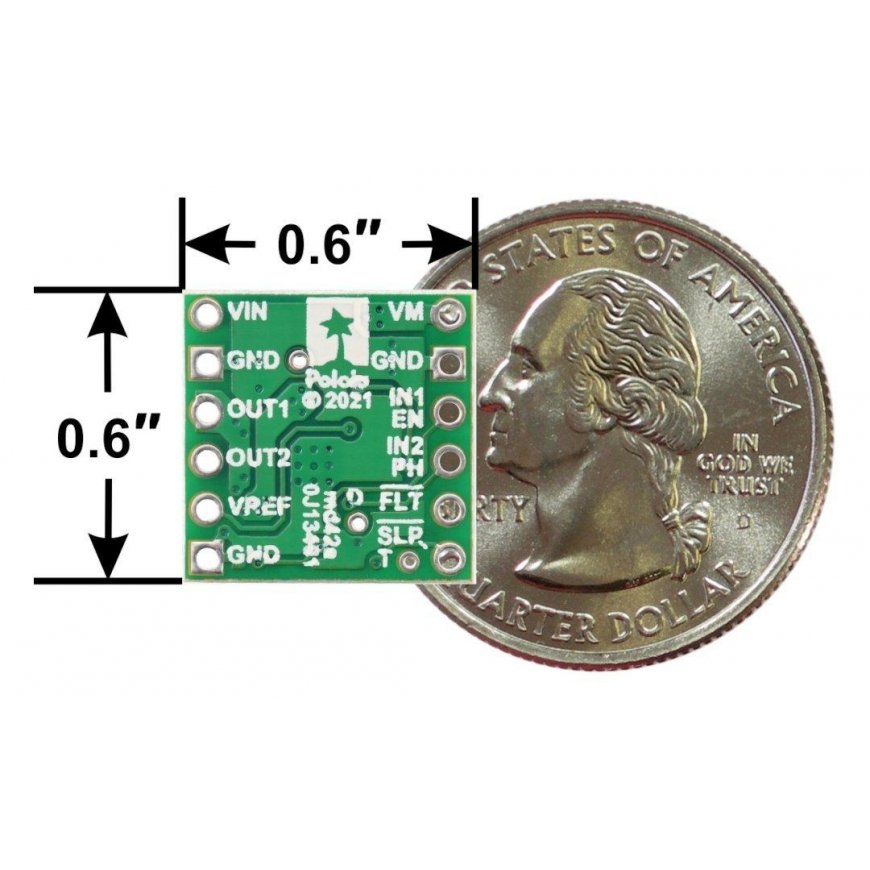 DRV8256P - single channel motor controller 48V/1.9A - Pololu 4039 – 3