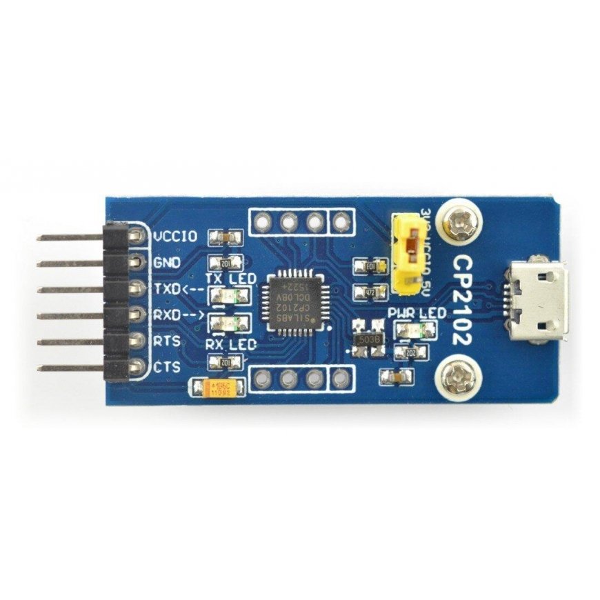 USB-UART CP2102 converter, microUSB port, Waveshare 11325 – 3