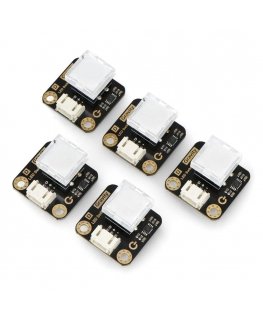 Gravity - LED Switch 5x - 5x LED Backlit Button Set - Assorted Colors - DFRobot DFR0789