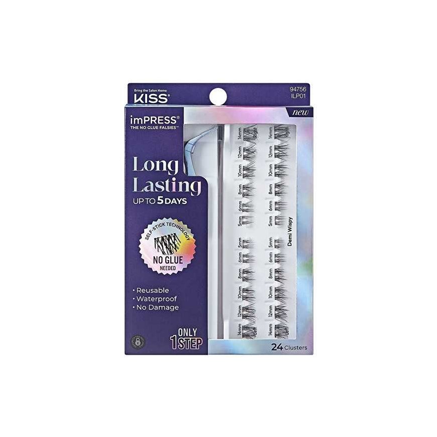 KISS ImPRESS (press-on long-lasting) false eyelashes 01