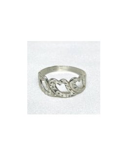 Brilio Silver Charming silver ring with zircons RI085Y