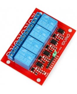 Openplatform Relay module Iduino 4 channels - 10A/250VAC contacts - 5V coil