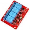 Openplatform-relemoduuli Iduino 4 kanavaa - 10A/250VAC koskettimet - 5V kela Openplatform-relemoduuli Iduino 4 kanavaa - 10A/250VAC koskettimet - 5V kela