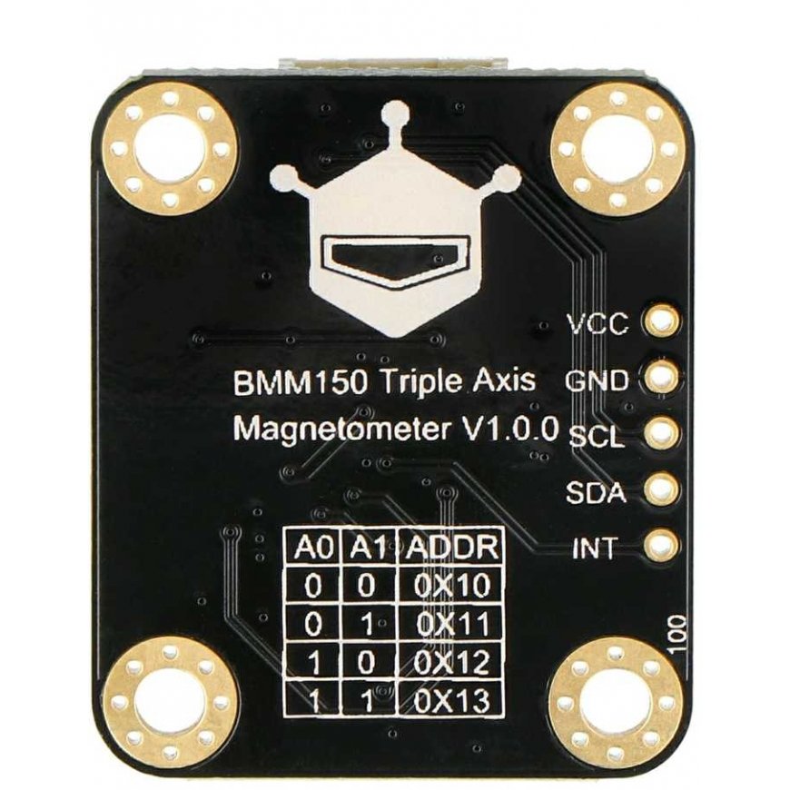 Gravity - 3 ašių magnetometras - BMM150 - I2C - DFRobot SEN0529 – 3