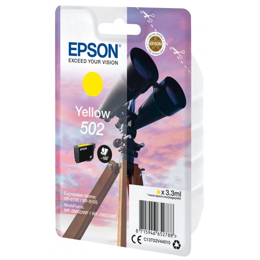 Epson Singlepack Yellow 502 Ink – 2