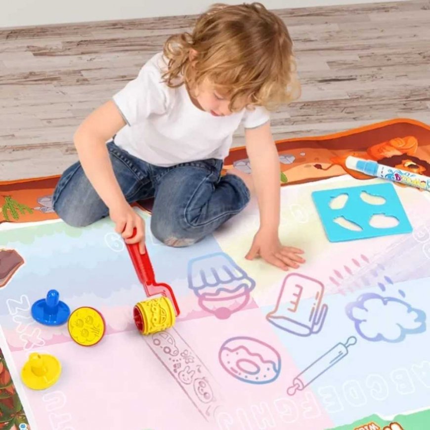 WOOPIE Taikavesimaalausmatto XXL Numeroleimasimet 100cm – 2