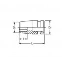 hexagonal impact socket 1/2" M13, Koken [14400M 13]