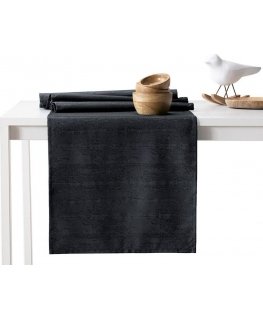 AmeliaHome Tablecloth AH VESTA HMD Black 40X140
