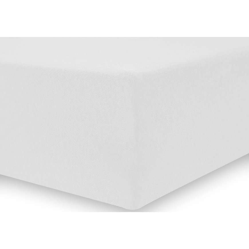 DecoKing Amber fitted sheet, white, 160x200 cm, with elastic – 3