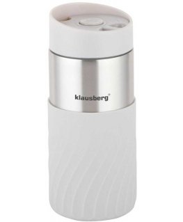 THERMAL MUG, CLICK CLACK 300ML, KLAUSBERG KB-7632, SAND COLOR