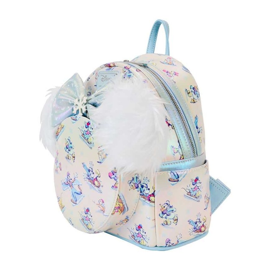 Loungefly Disney Mickey and Friends Winter Wonderland backpack + headband set 26cm – 3