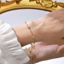 Troli Charming gold-plated bracelet with zircons Troli Charming gold-plated bracelet with zircons