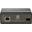 LevelOne IGC-0102 tīlkla mediju pārveidotājs 1000 Mbit/s Melns