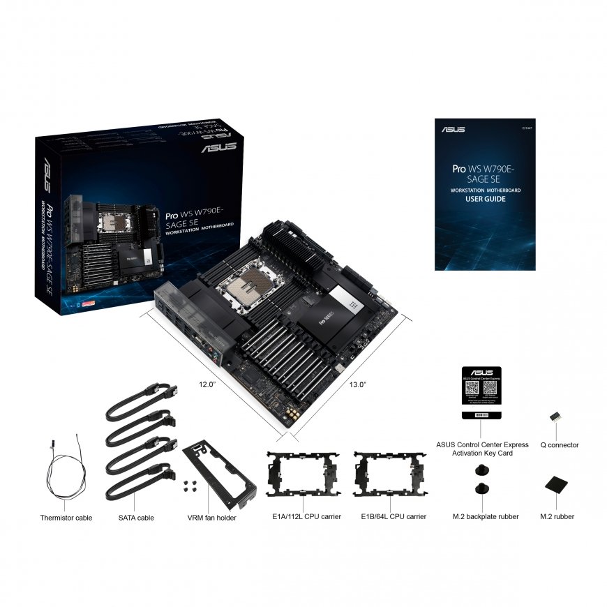 ASUS PRO WS W790E-SAGE SE Intel W790 LGA 4677 (Socket E) EEB – 3