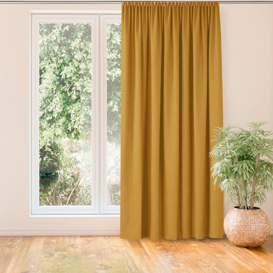 Homede Verhot CHENILLE PLEAT D 50 SINAPI 140x175 – 2