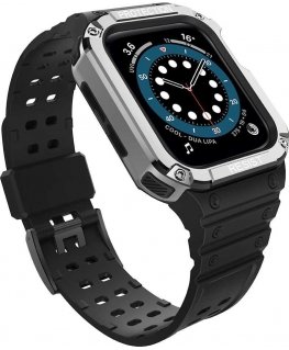 Išmaniojo laikrodžio Apple SE/7 silikoninis Hurtel dirželis, Juodos spalvos, 38/40/41mm