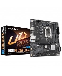 GIGABYTE H610M D3W DDR4 pagrindinė plokštė Intel H610 LGA 1700 „micro ATX“
