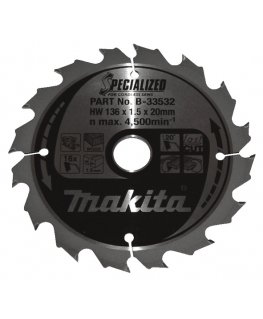 Makita B-33532 griezējdisks disku zāģiem 13,6 cm 1 pcs