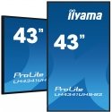 iiyama LH4341UHS-B2 ceļrāžu displejs 108 cm (42.5") LCD 500 cd/m² 4K Ultra HD Iebūvētais procesors A iiyama LH4341UHS-B2 ceļrāžu displejs 108 cm (42.5") LCD 500 cd/m² 4K Ultra HD Iebūvētais procesors A