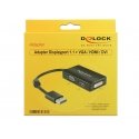DeLOCK 0.16m DisplayPort/VGA+HDMI+DVI 0,16 m VGA (D-Sub)+ HDMI + DVI musta DeLOCK 0.16m DisplayPort/VGA+HDMI+DVI 0,16 m VGA (D-Sub)+ HDMI + DVI musta