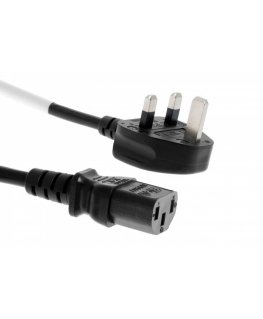 PREMIUMCORD Virtajohto 230V, kaareva pistoke, Isoon-Britanniaan, 2m