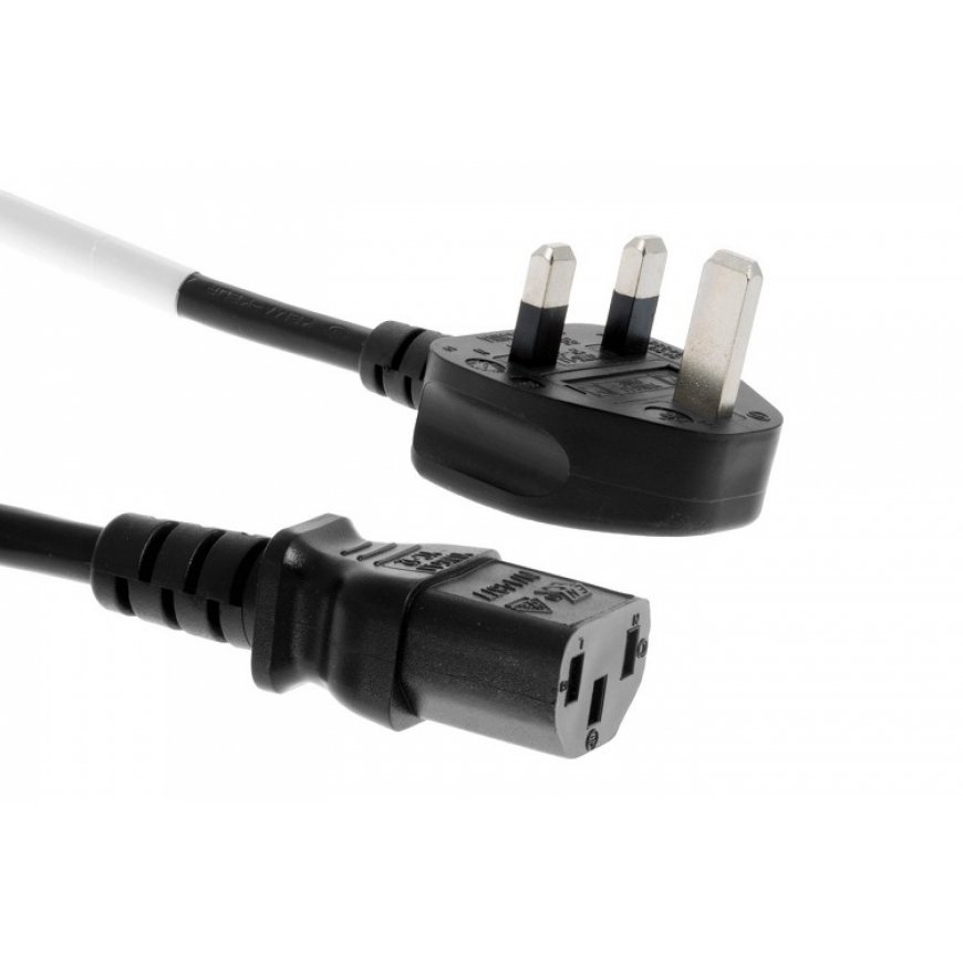 PREMIUMCORD Virtajohto 230V, kaareva pistoke, Isoon-Britanniaan, 2m