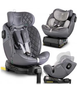 Automobilinė kėdutė Nukido Prestige Line pilka 0-36 kg ISOFIX