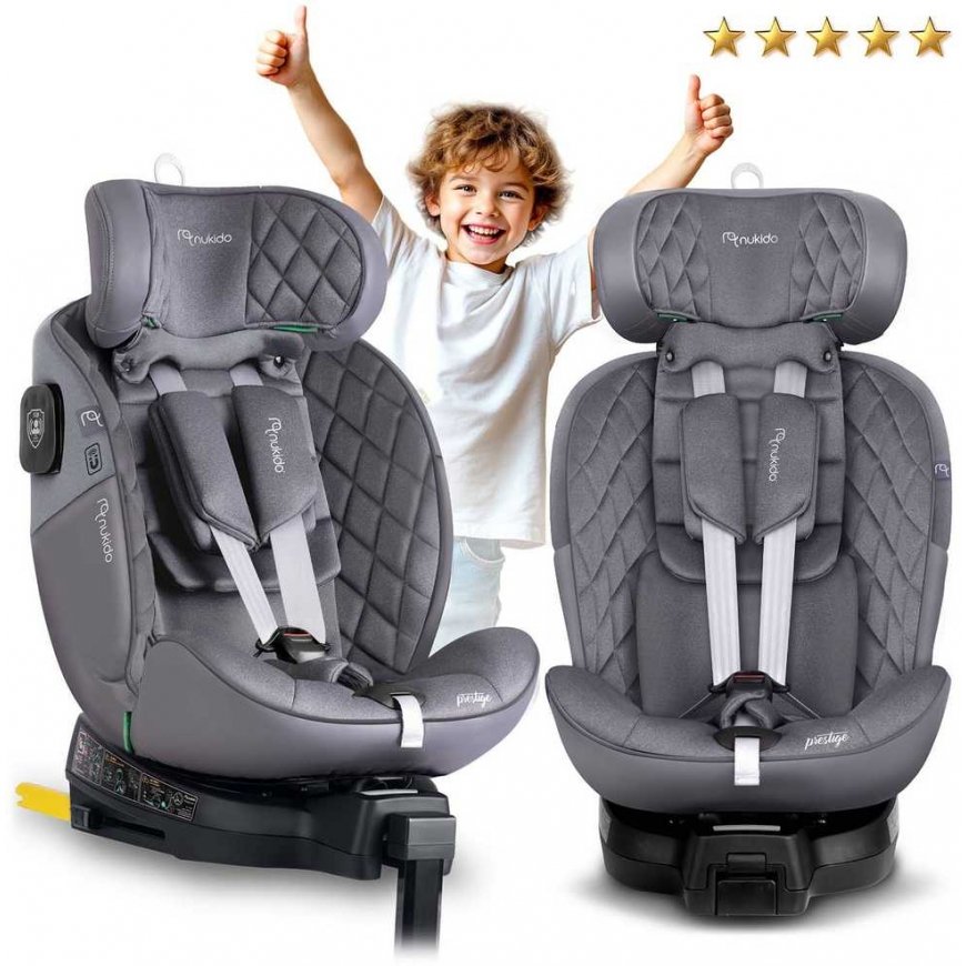 Car seat Nukido Prestige Line gray 0-36 kg ISOFIX – 2