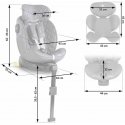 Turvaistuin Nukido Prestige Line harmaa 0-36 kg ISOFIX