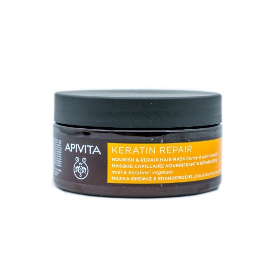 Apivita Keratin Nourish & Repair -hiusnaamio, 200 ml – 2