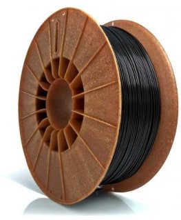 3D plastikas PLA juodas 1.75mm 1kg Rosa3D