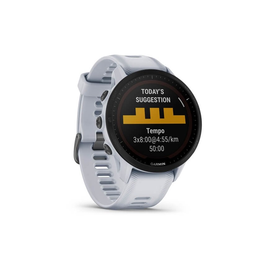 Garmin Forerunner 955 3,3 cm (1.3") MIP Digitāls 260 x 260 pikseļi Skārienjūtīgais ekrāns Balts Wi-F – 3