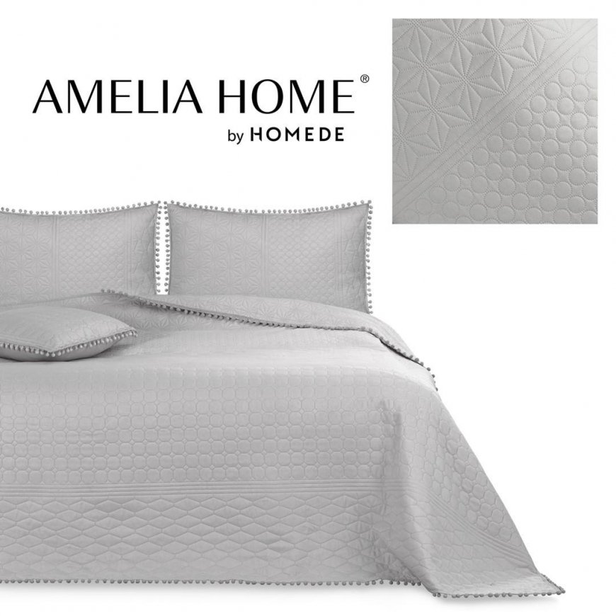 AmeliaHome Bedspread Silver 170x270 – 2