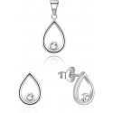 Beneto Gentle jewelry set with zircons AGSET252L (pendant, earrings) Beneto Gentle jewelry set with zircons AGSET252L (pendant, earrings)