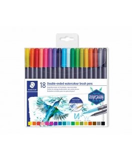 Staedtler 3001 flomasteris Smulkus / itin ryškus Multi spalvos 18 vnt